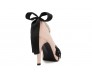 * Bebe Black Lace Diamante Wedding Shoes